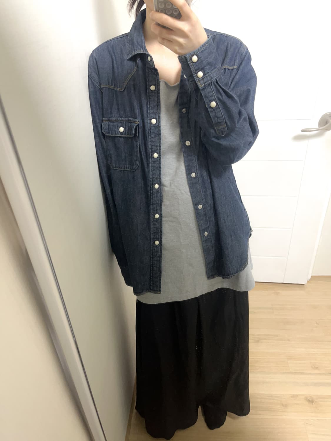 빈티지 데님 셔츠 상품이미지1