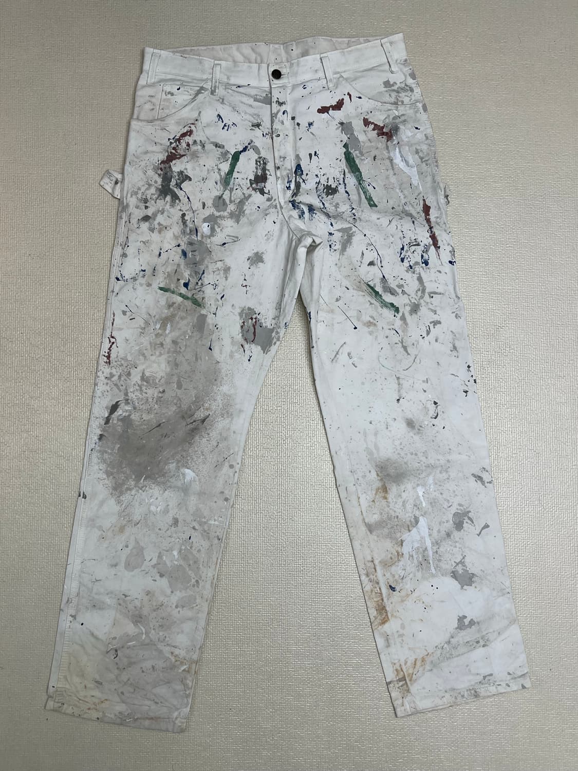 00s 디키즈 싱글니 페인팅 워크팬츠 36x34 상품이미지1