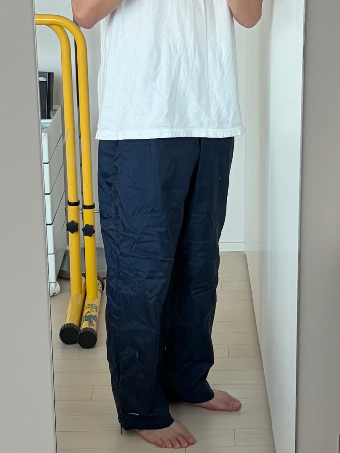 90-00s 올드 나이키 미니 스우시 네이비 팬츠 M (30-32) 상품이미지7