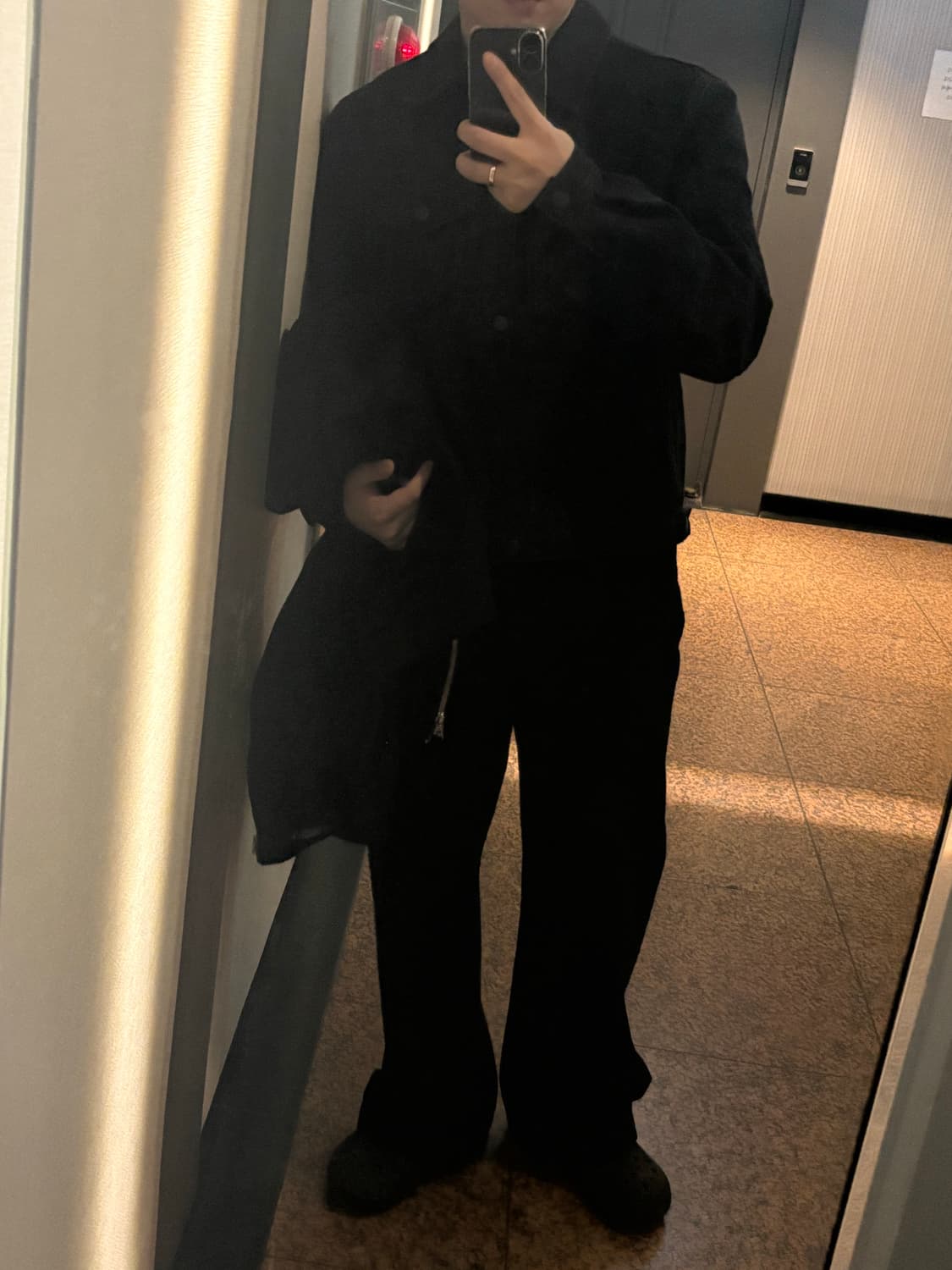 토니웩 데님 트러커 워시드블랙 L 상품이미지2