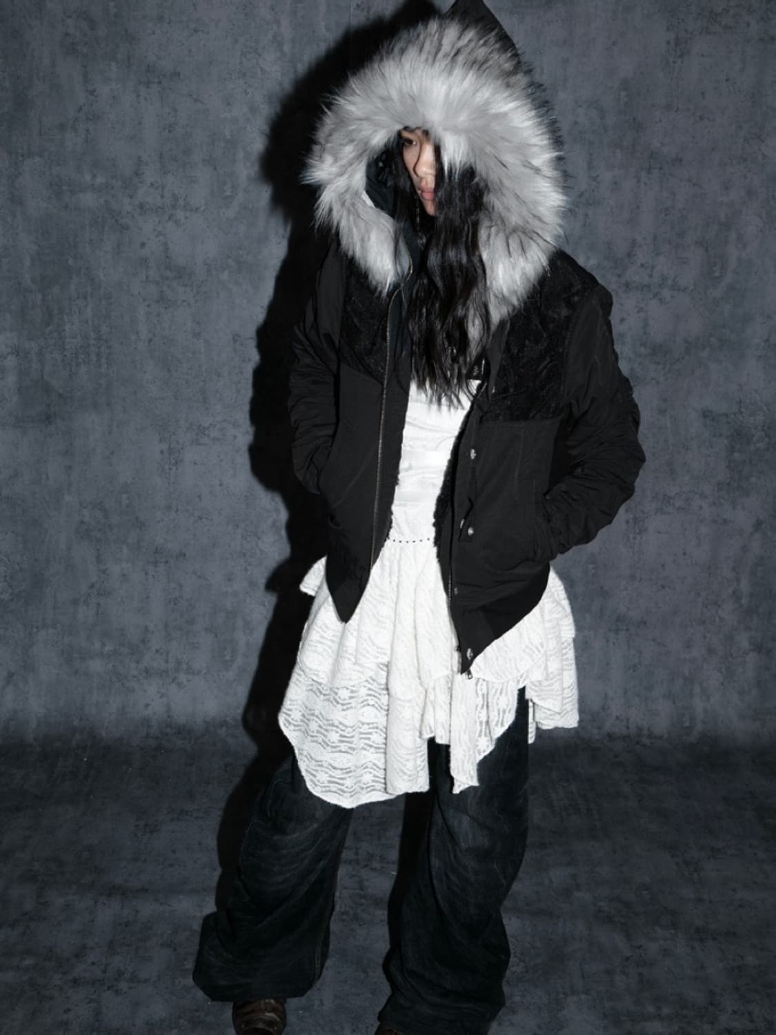 더블펀치 DOUBLE PUNCH 퍼자켓 상품이미지1