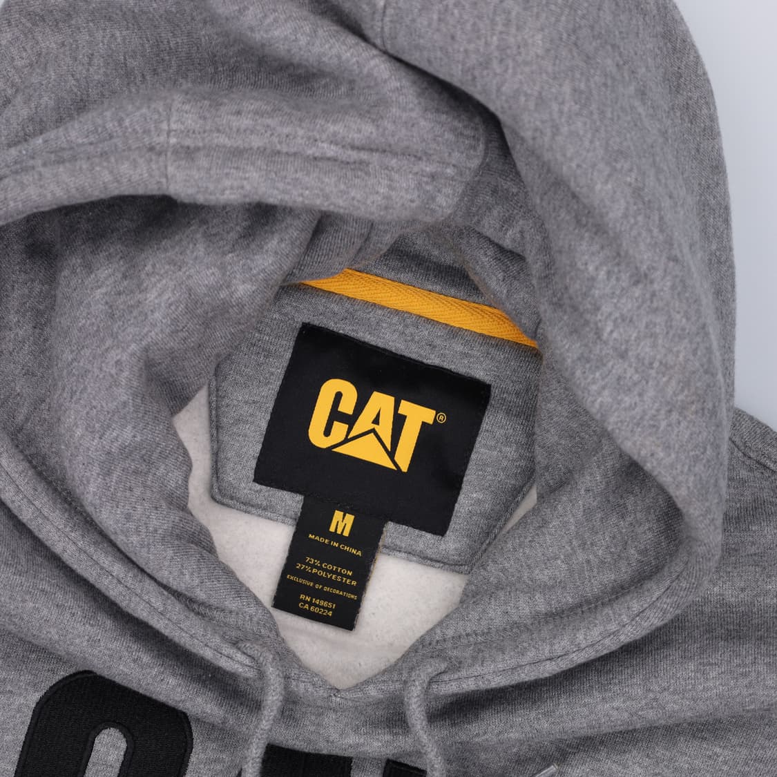 [M] CAT 빅로고 기모 후드 티셔츠 1103HR2 상품이미지4