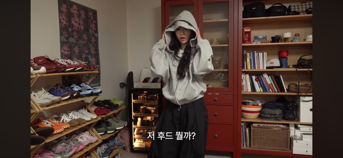 노드랩스 DOUBLE HOODIE ZIP-UP 라이트그레이 (m) 상품이미지3