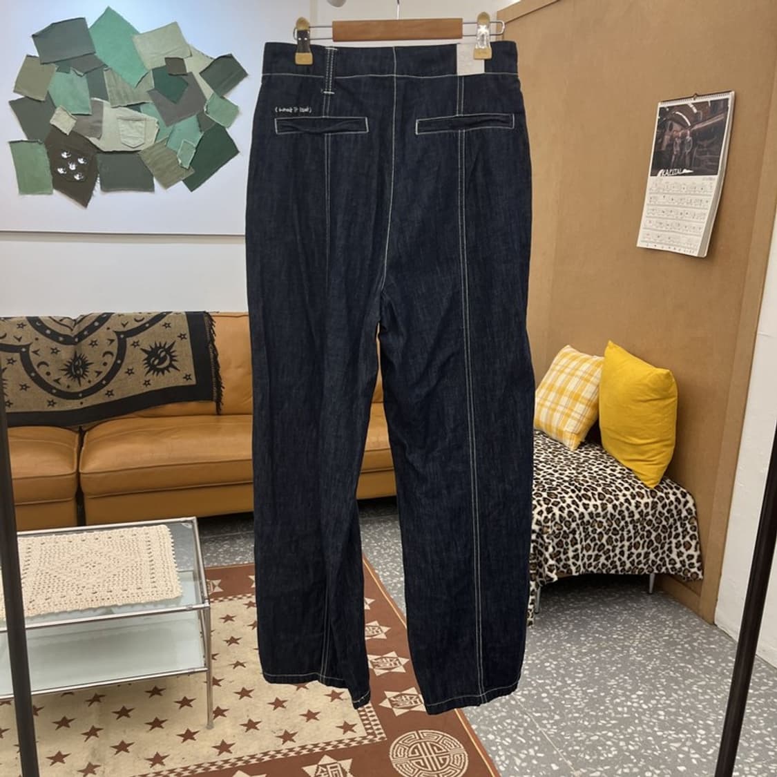 와릿이즌 모던 캐주얼 빈티지 스티치 데님 청바지 S C10006 상품이미지4