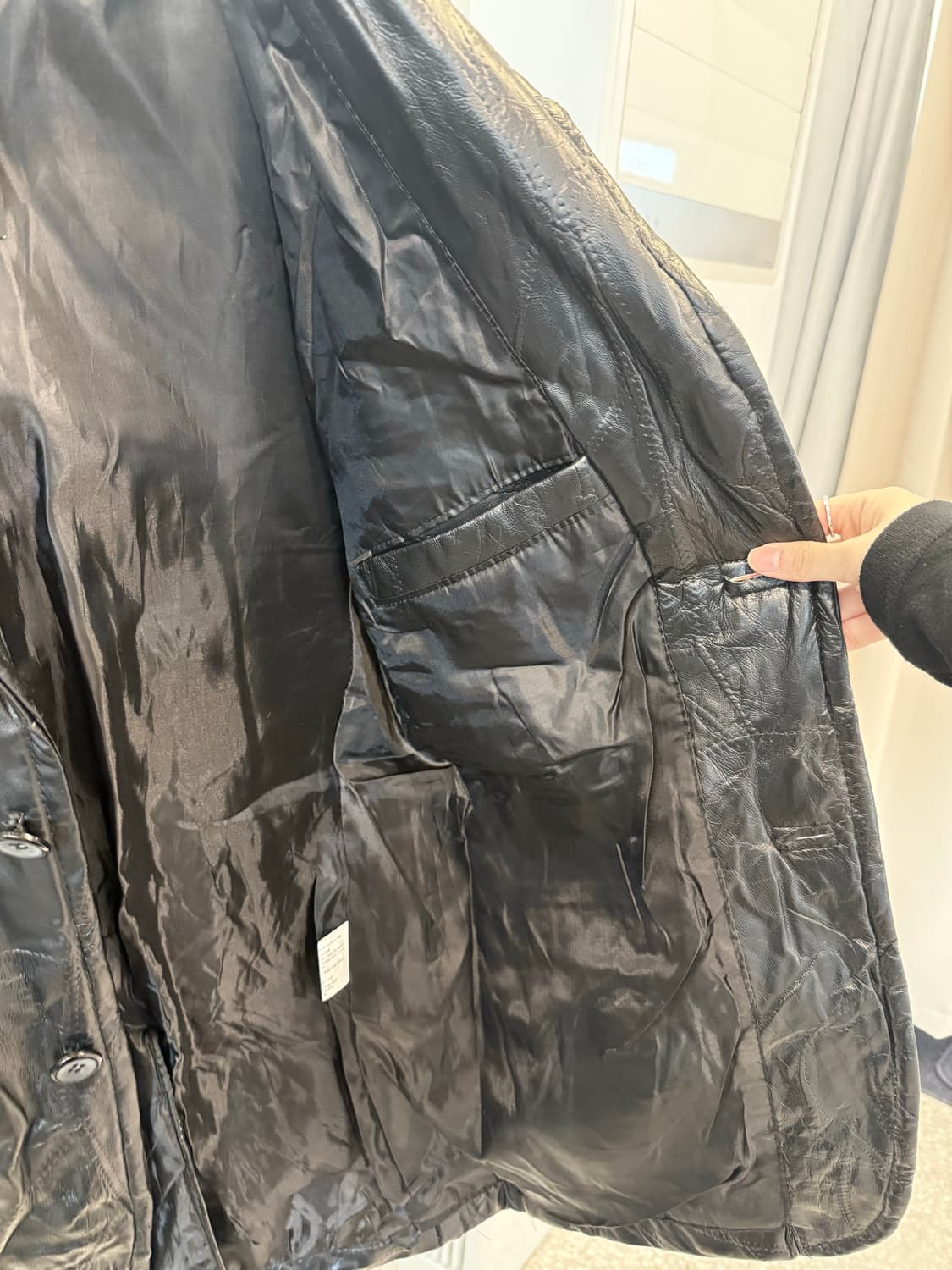 Pattern Leather Jacket   상품이미지7