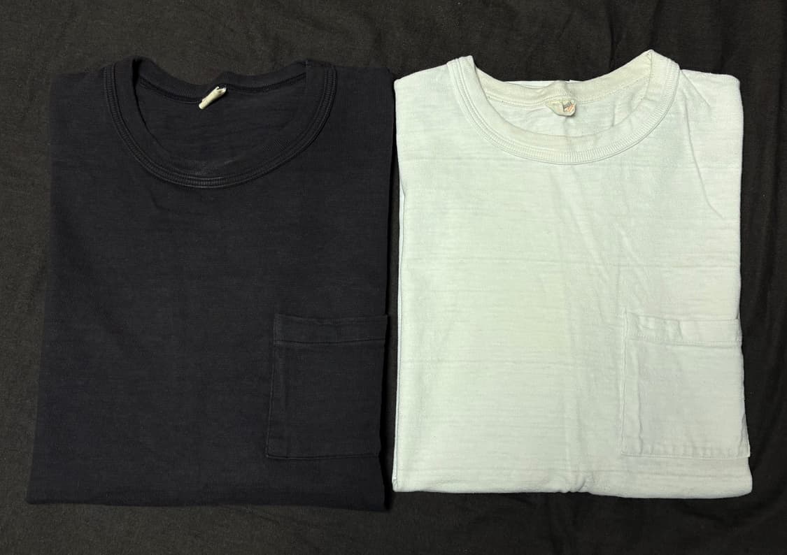 웨어하우스 4601 포켓티셔츠 XL 블랙, 화이트 일괄 상품이미지1