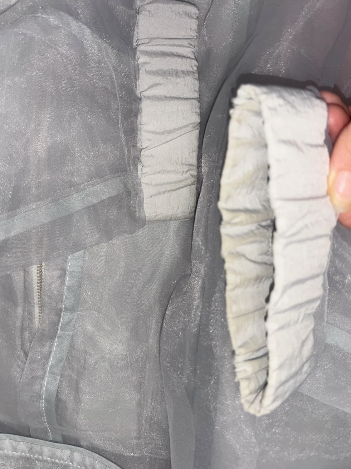 BALMUNG 발뭉 퀼트오간자하이넥파카 아노깔 상품이미지6