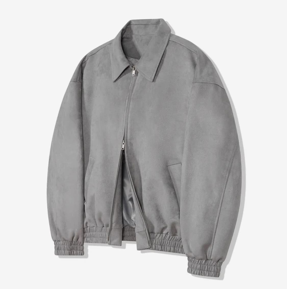 스탠다드에러 블루종 스웨이드자켓 그레이 상품이미지1