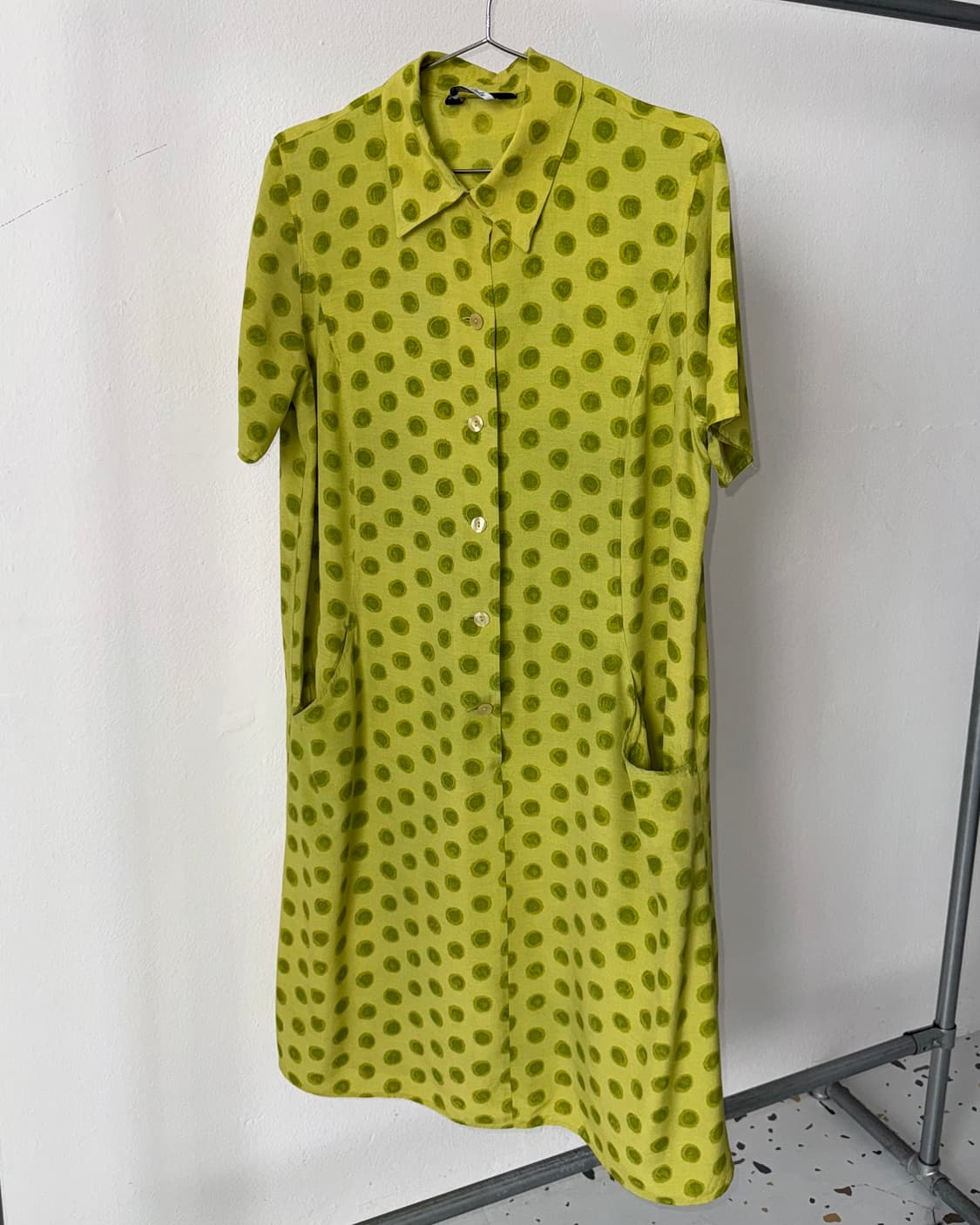 빈티지 도트 원피스 상품이미지3
