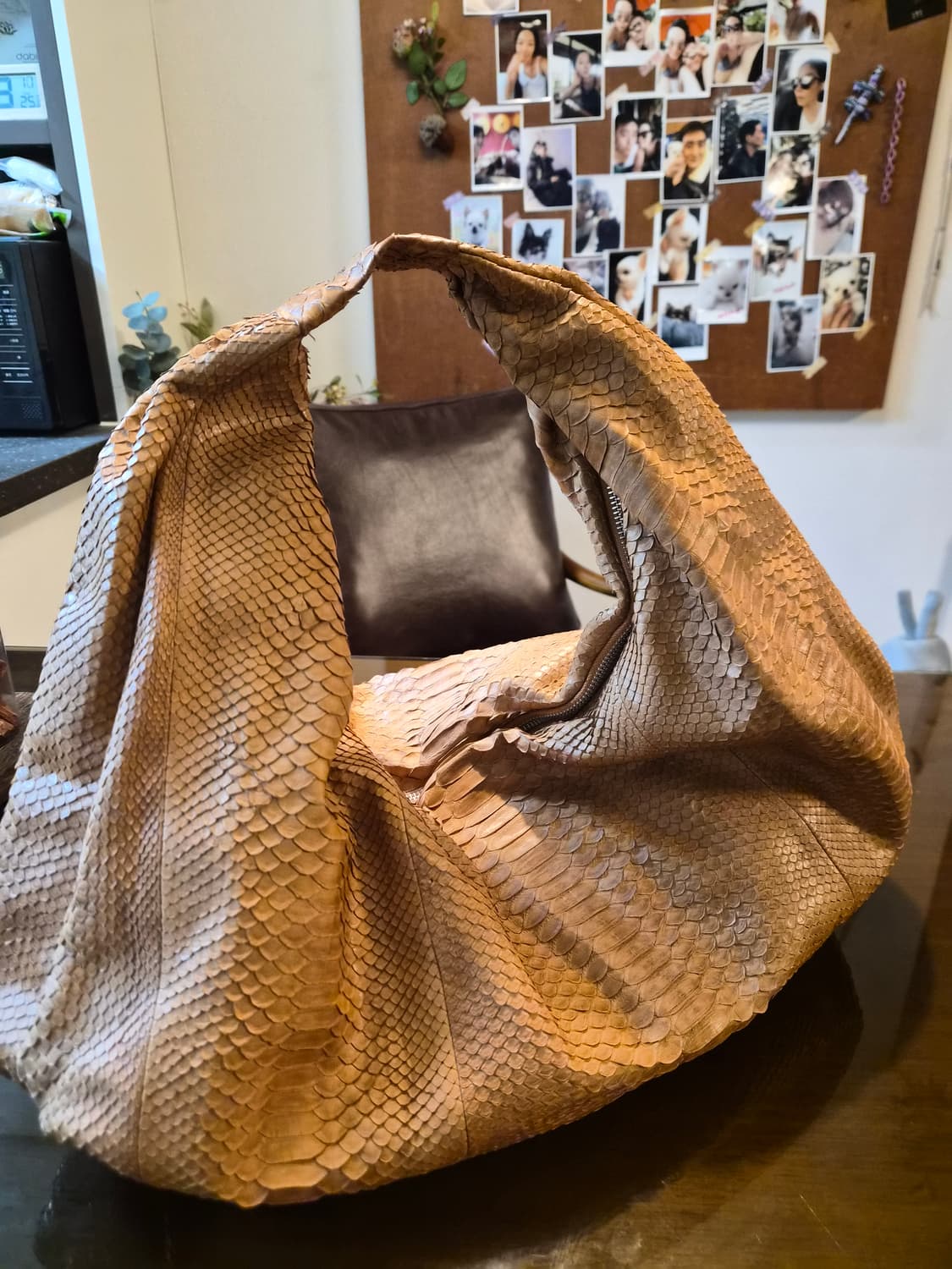 리얼 뱀피 호보빅백 상품이미지4