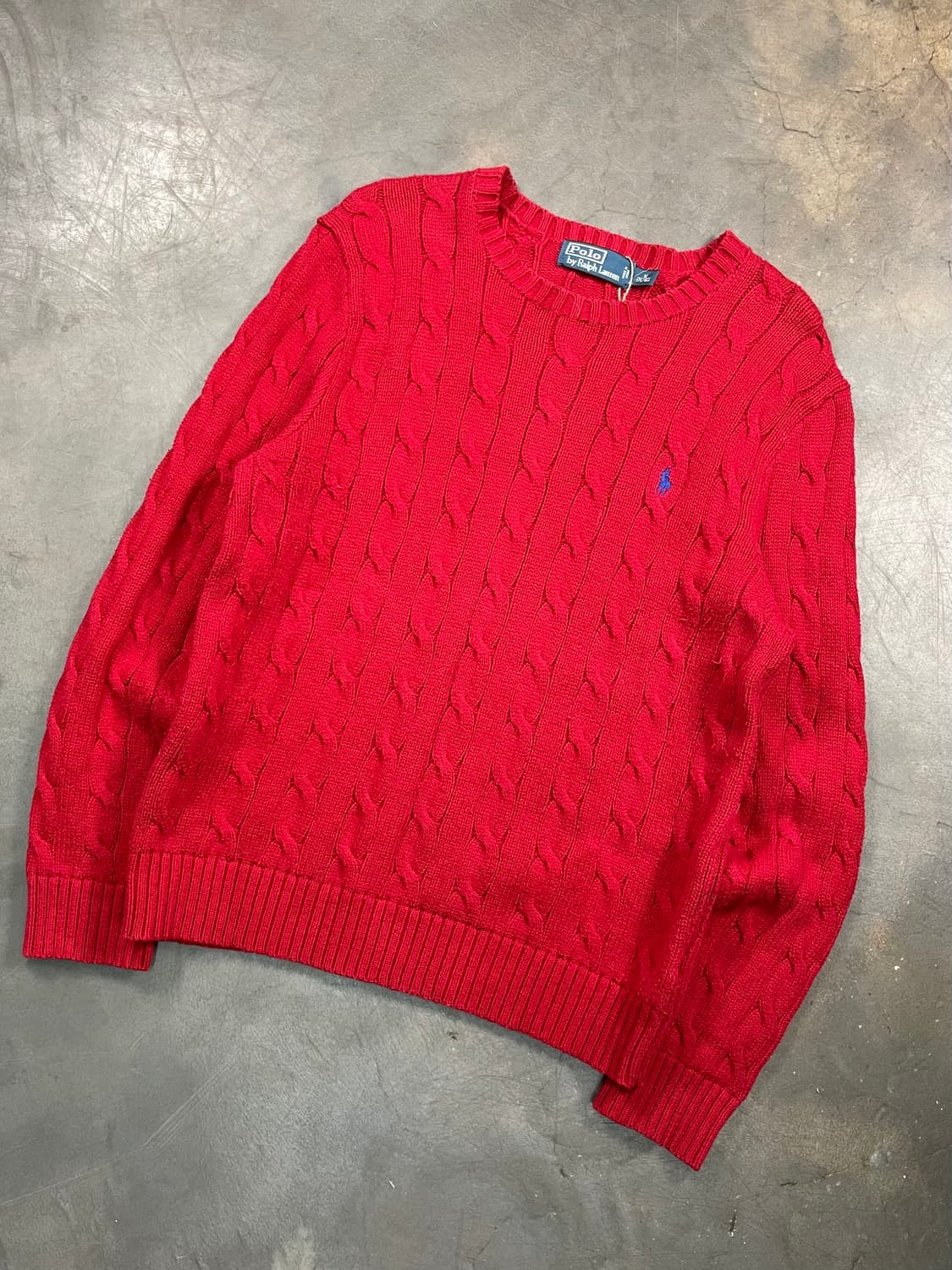 폴로 꽈배기 니트 상품이미지2