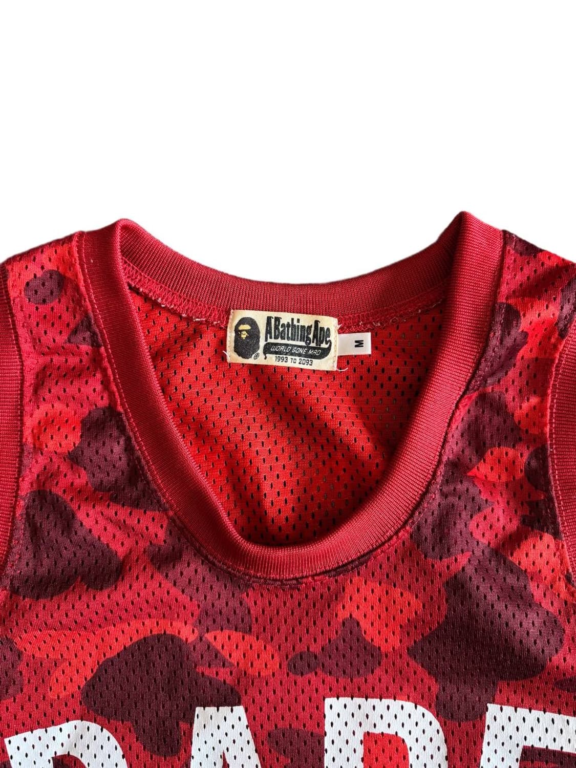 베이프 카모 탱크탑 레드 상품이미지4