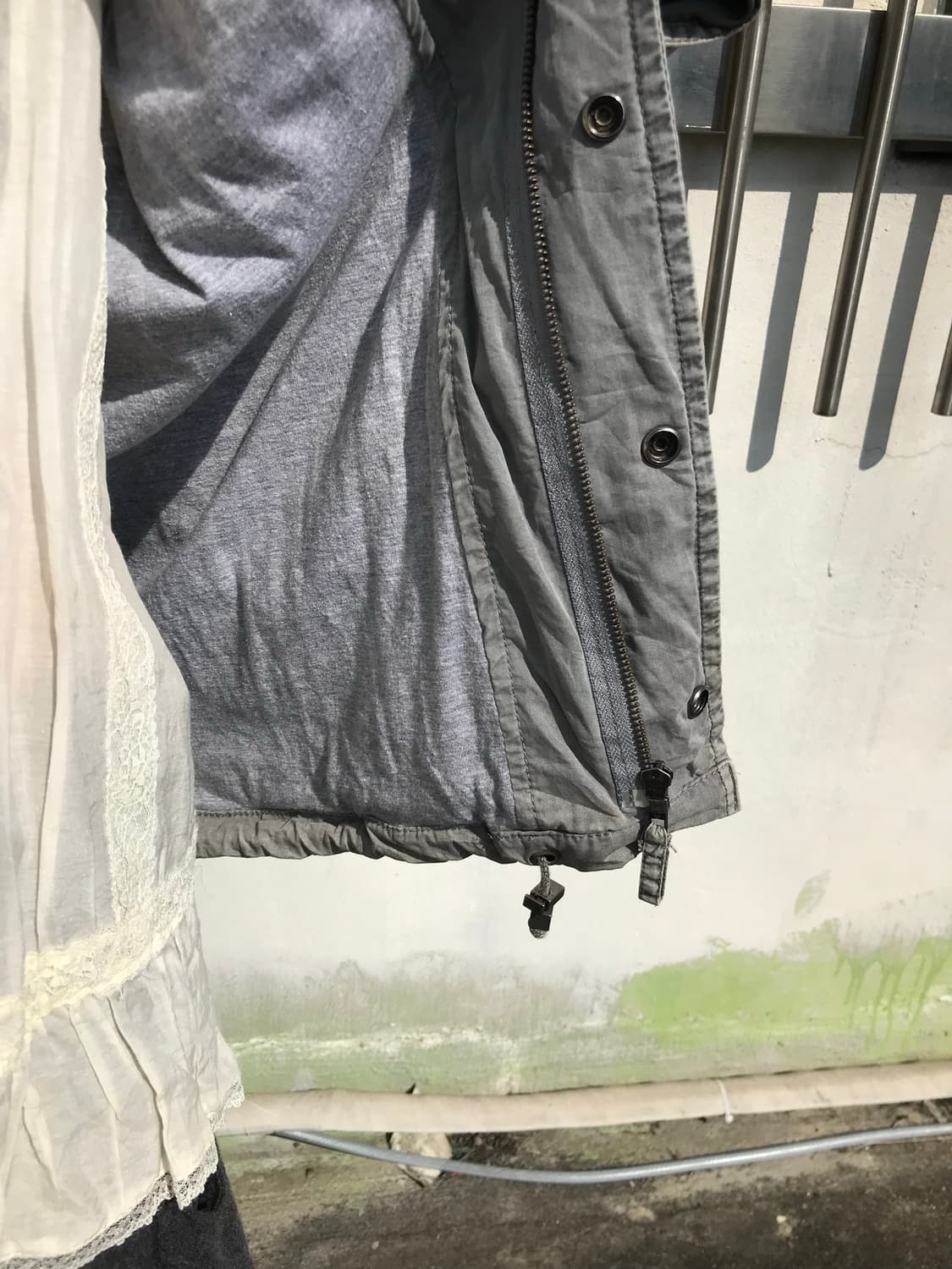 Adolfo Dominguez 빈티지 그레이 밀리터리 라이트 자켓 상품이미지5