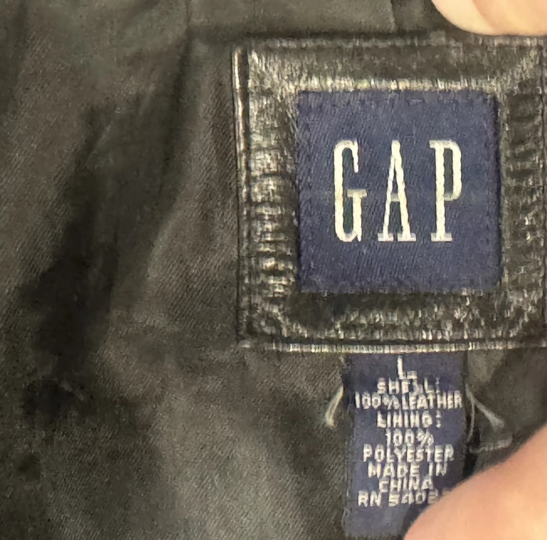 올드 갭 레더 블레이저 상품이미지6