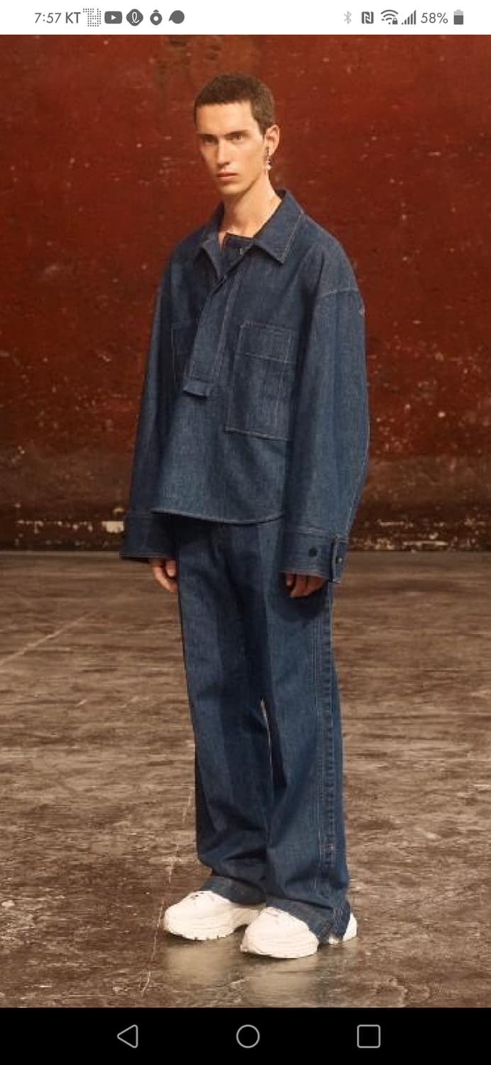 우영미 21fw 컬렉션 데님 아노락 팝니다 상품이미지1