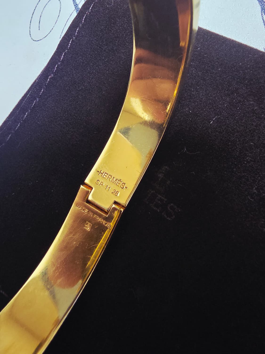 에르메스 클릭아슈 화이트 금장pm 상품이미지4