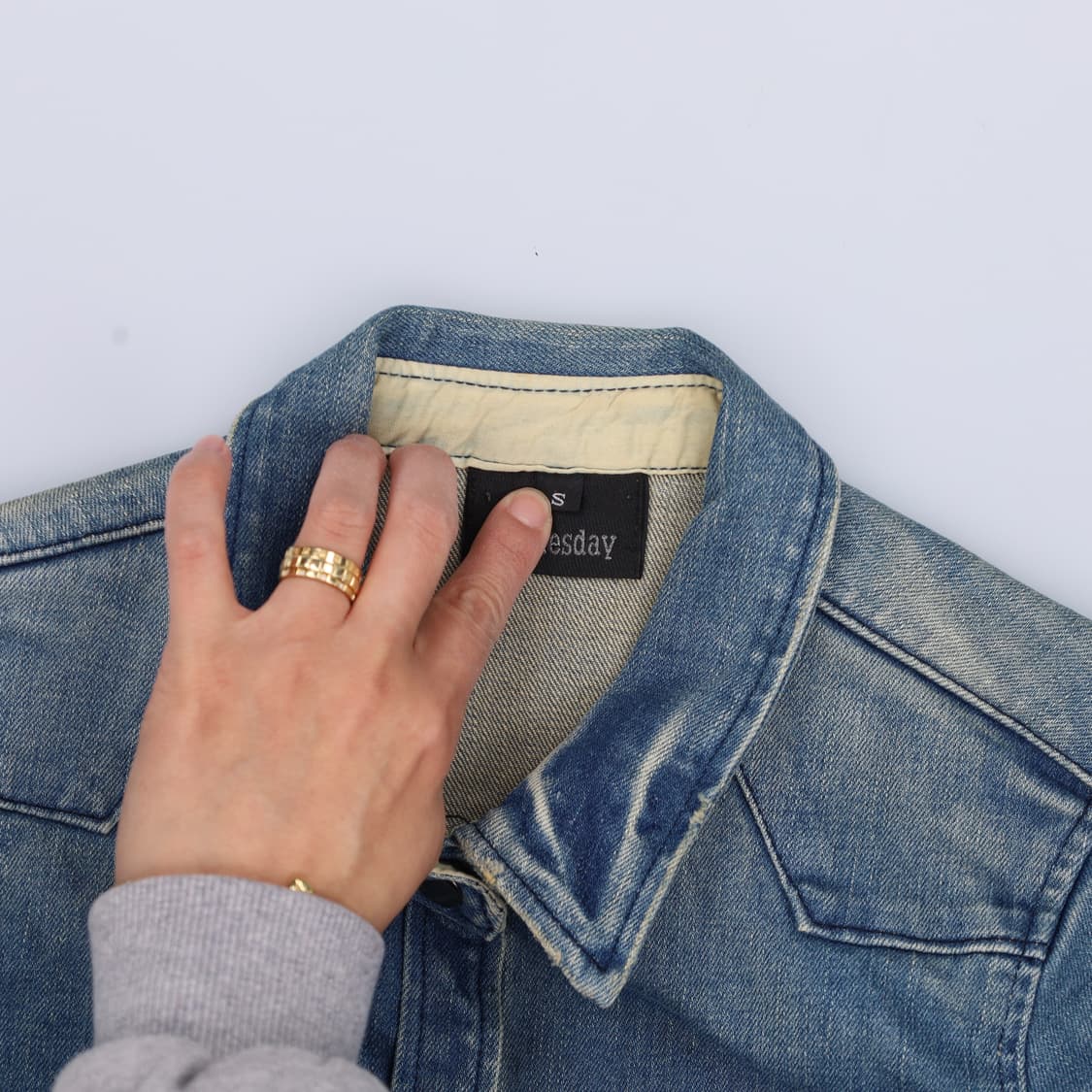 S 웬즈데이 여성 데님셔츠 0330H1 상품이미지3