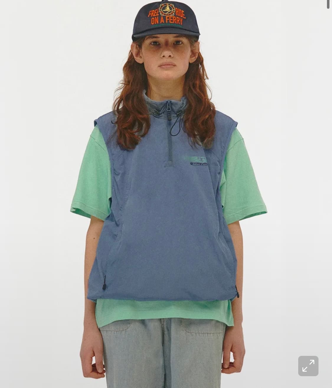 테켓 시그니처 조끼 라이트 블루 M 상품이미지1