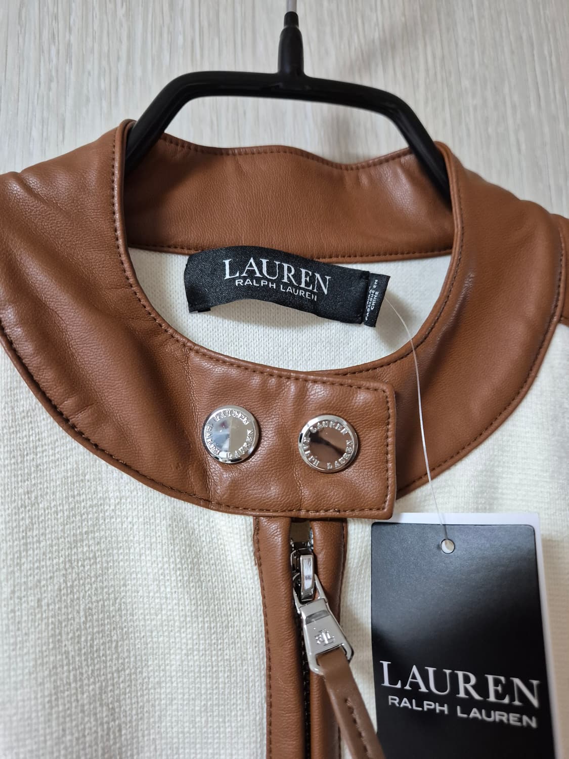 (정품) 폴로 랄프로렌 가죽 집업가디건 라이더가디건 S 블랙라벨 상품이미지4