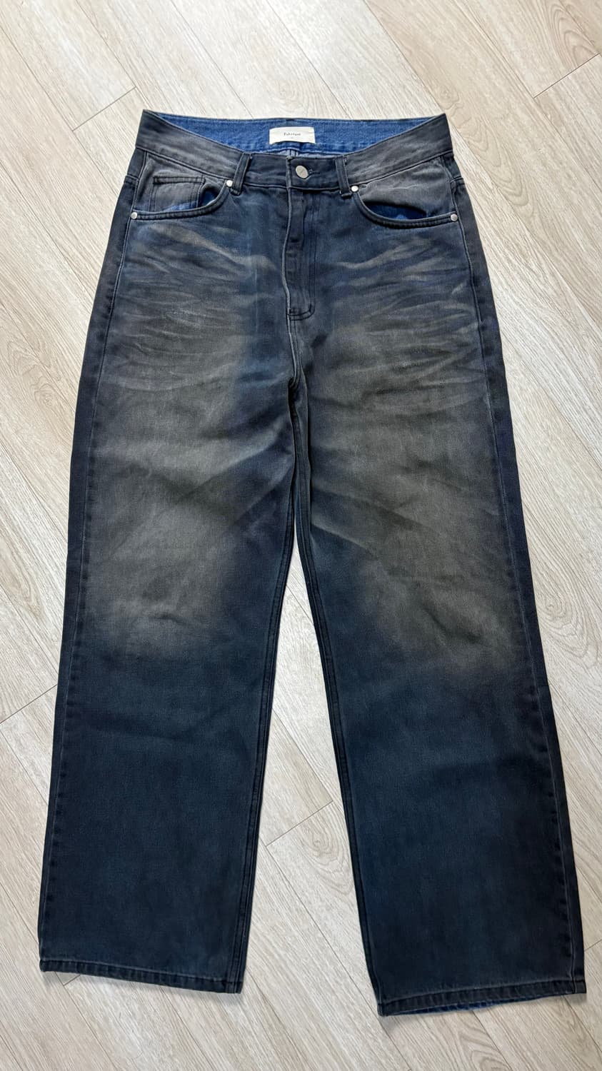 파브레가 더스트 스프레이 데님 팬츠 (더티 블랙) 상품이미지3