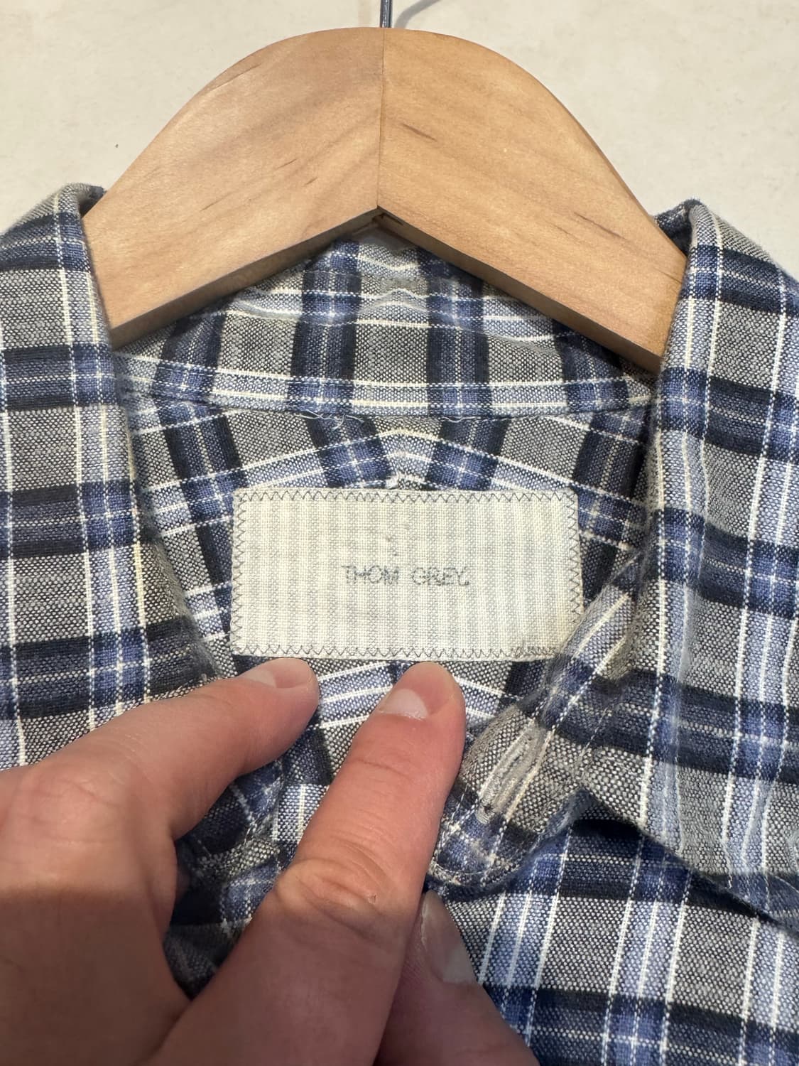 톰브라운 체크셔츠 L 상품이미지2