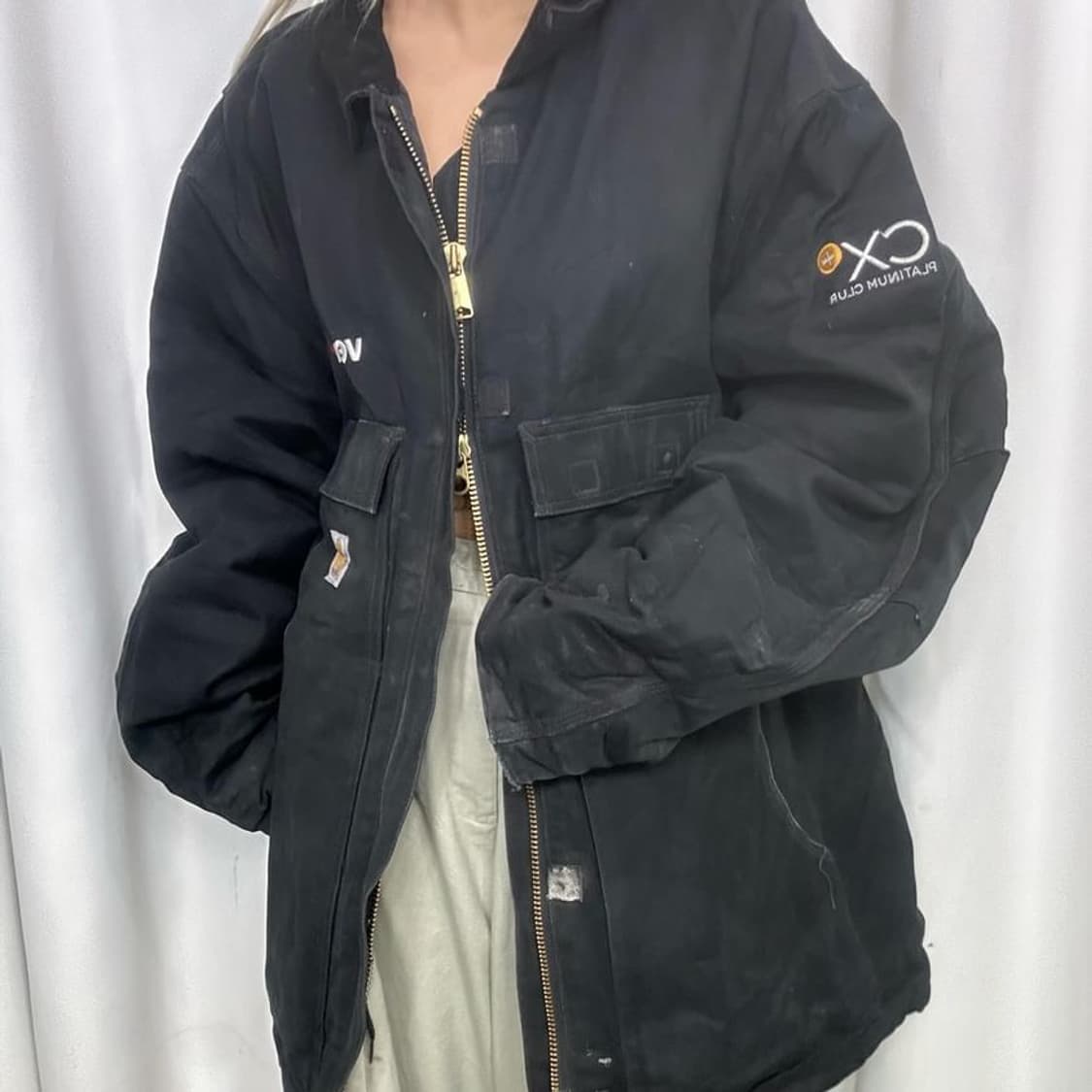 CARHARTT 칼하트 블랙 투웨이 워크자켓 상품이미지5