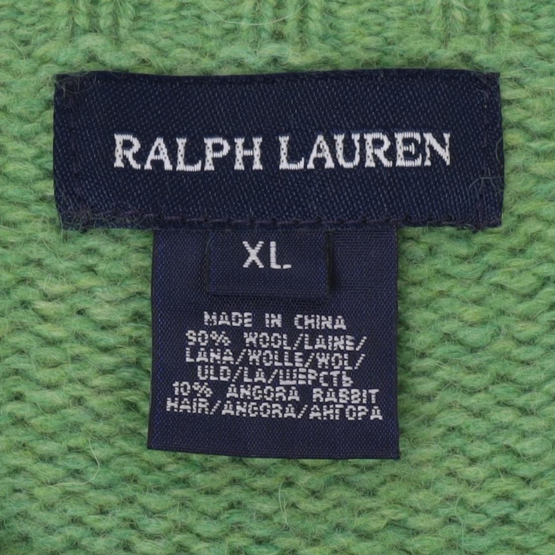 폴로 랄프로렌 우먼스 라이트그린 울 앙고라 가디건 상품이미지8