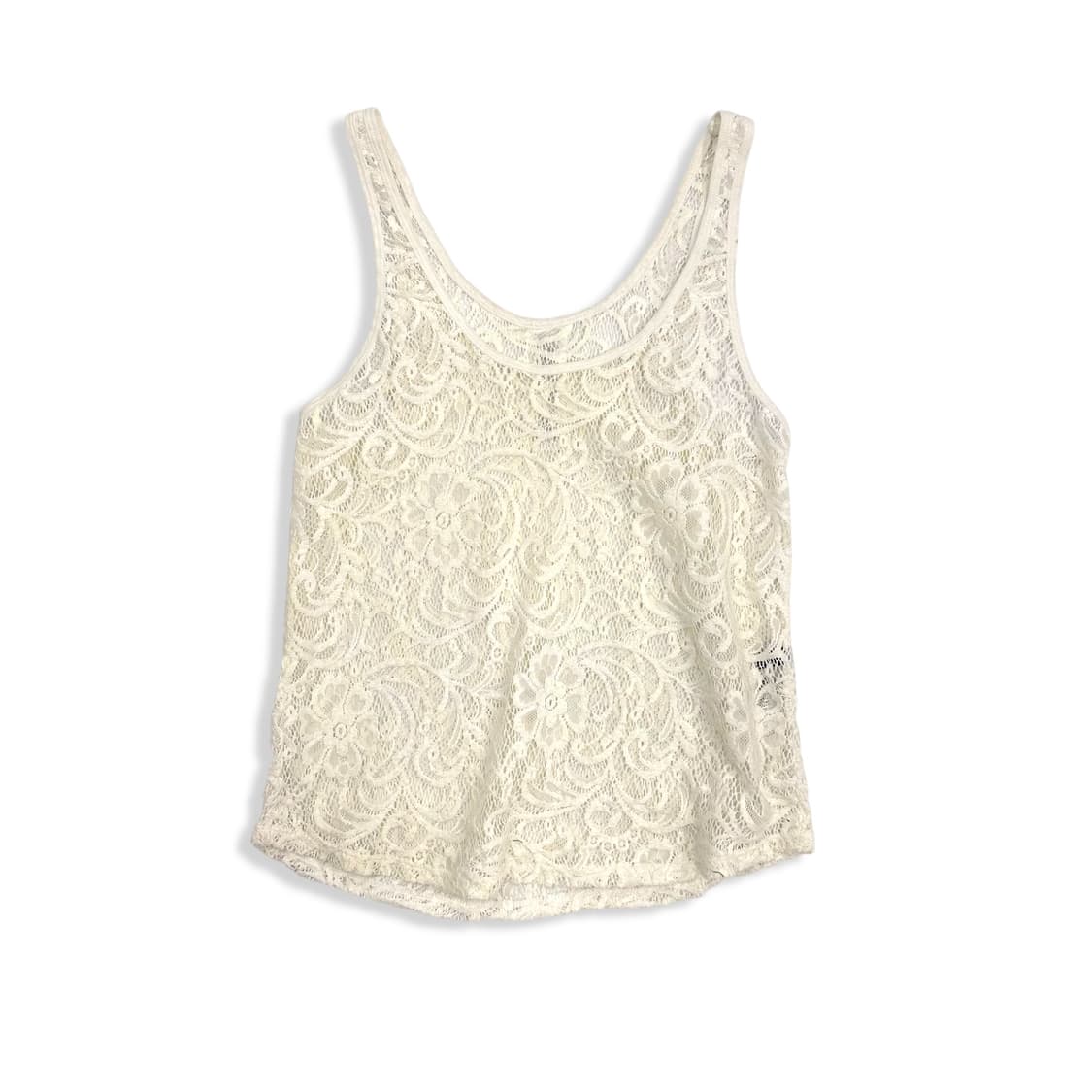 Flower Net Button Sleeveless Top 상품이미지3