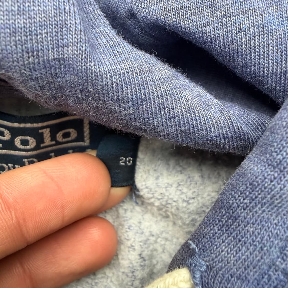 폴로 랄프 로렌 블루 네이비 후드집업 XL 상품이미지8