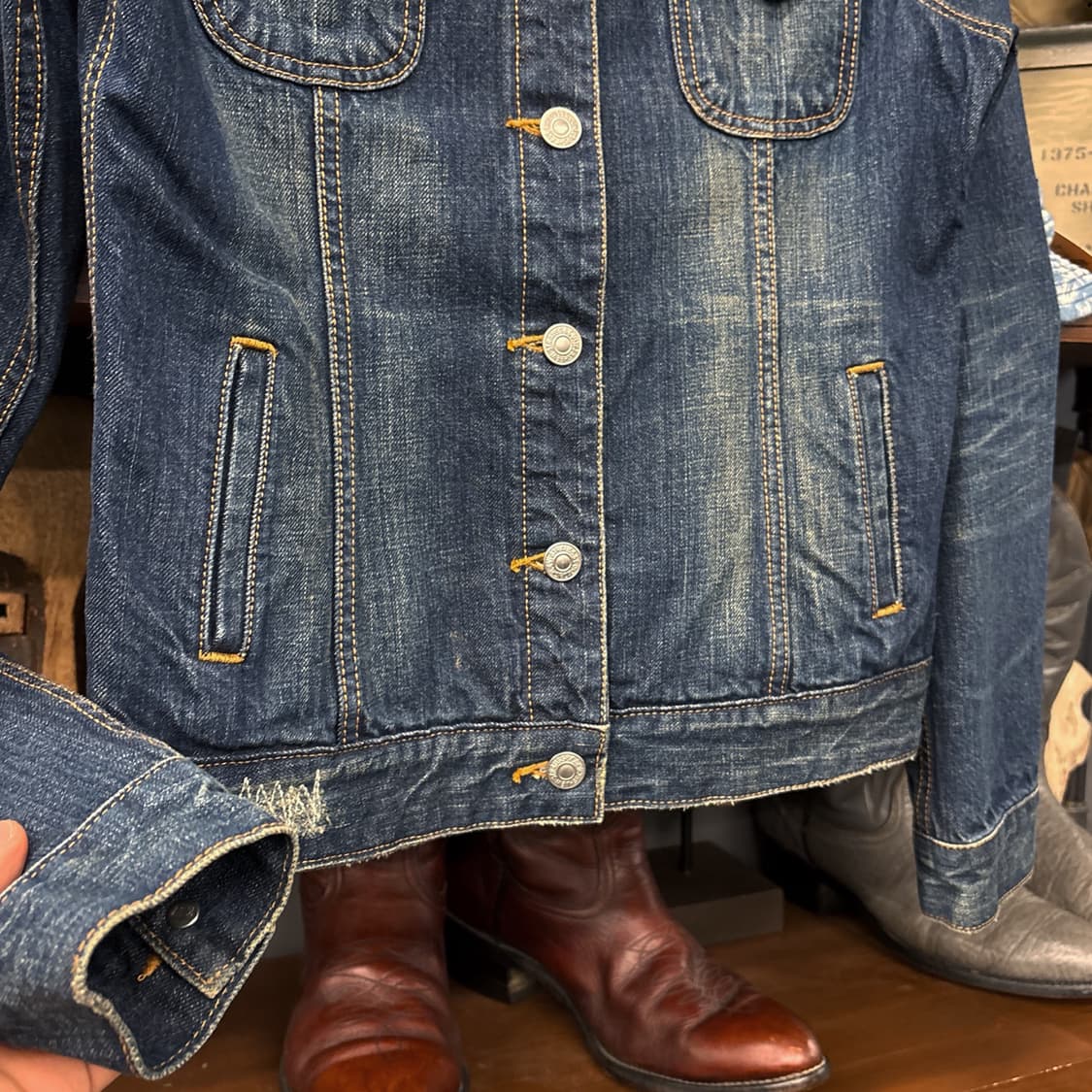 00s 리바이스 오리지널 웨스턴 데님자켓 한국생산 N1057 상품이미지4