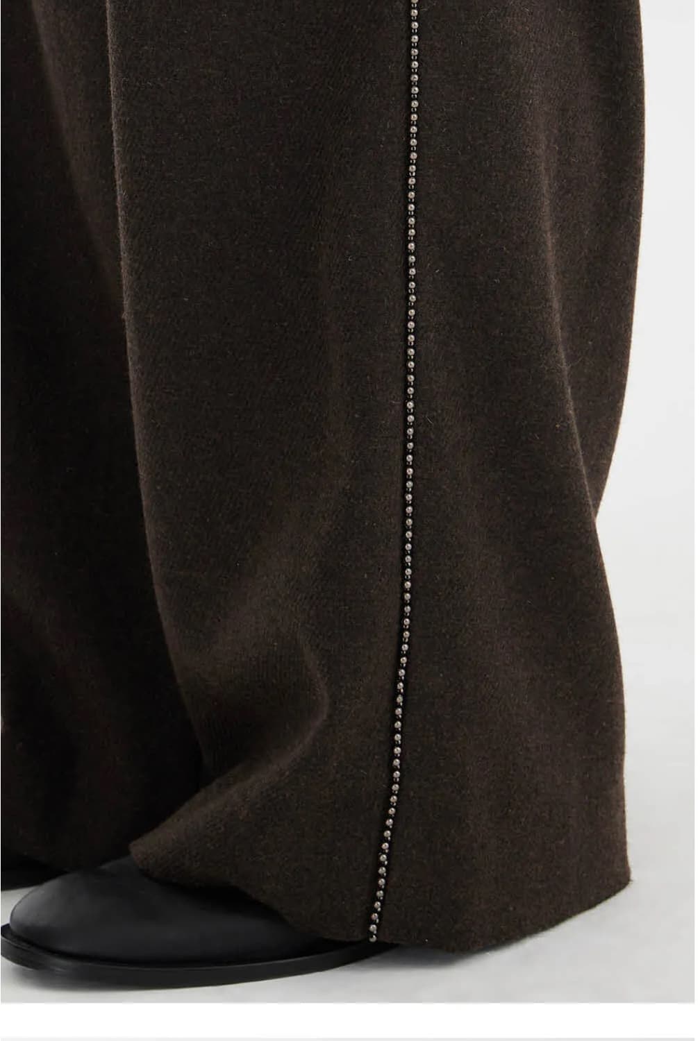 유스 로우 웨이스트 와이드 트라우저 m 상품이미지3