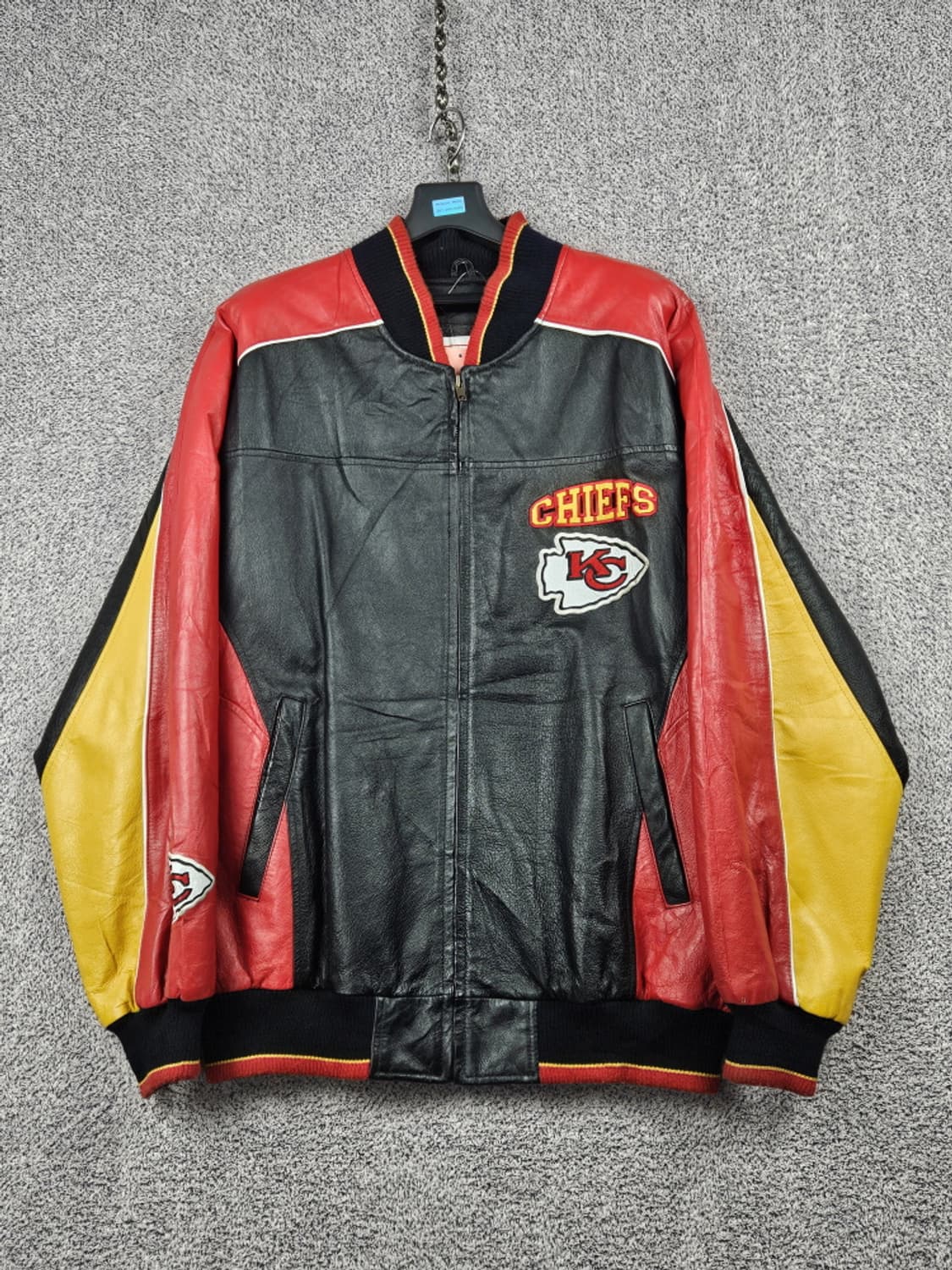 NFL 캔자스시티 치프스 가죽 봄버 자켓 ( L ) / 10191 상품이미지3