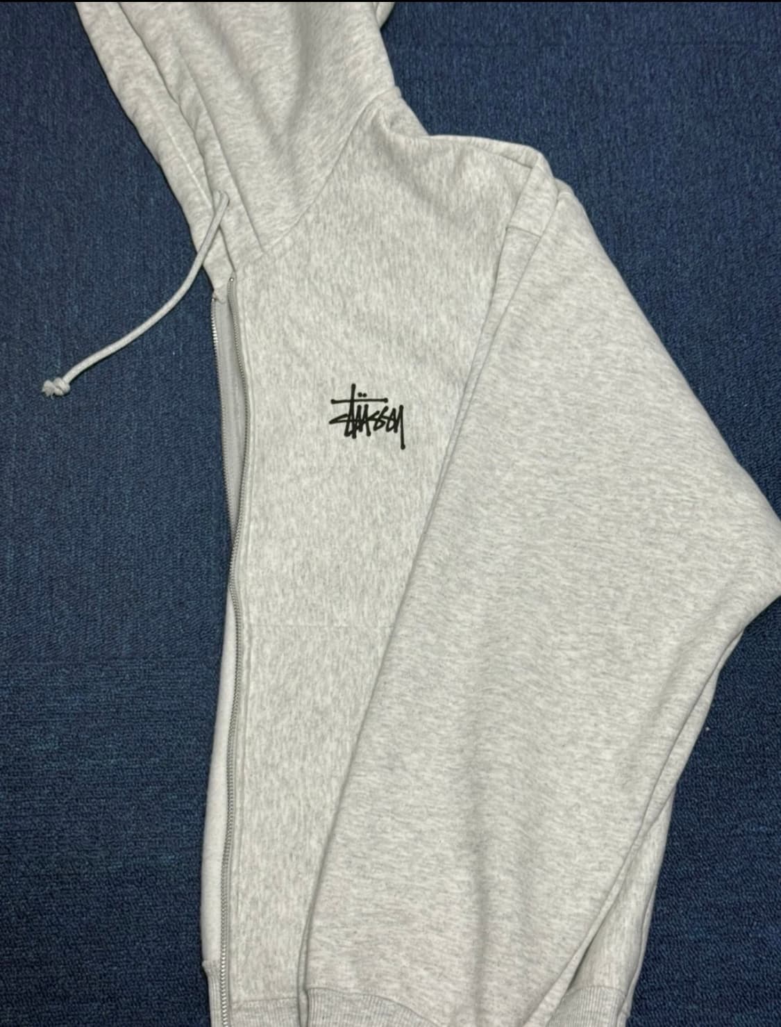 스투시 베이직 후드집업 애쉬 헤더 xl 상품이미지1