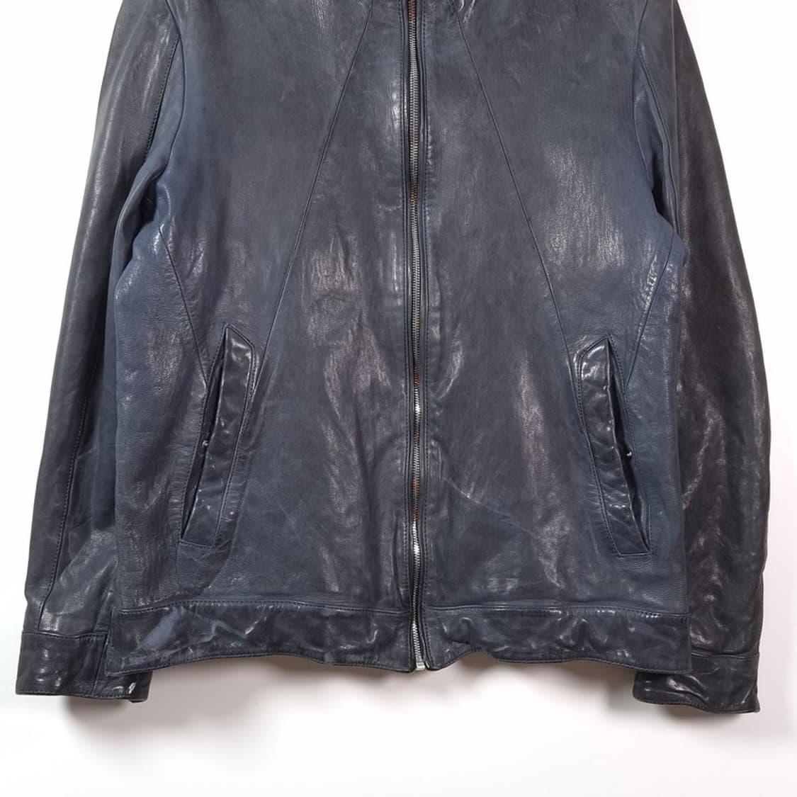 앤드지 천연 양가죽 램스킨 싱글 라이더 자켓 L 상품이미지4