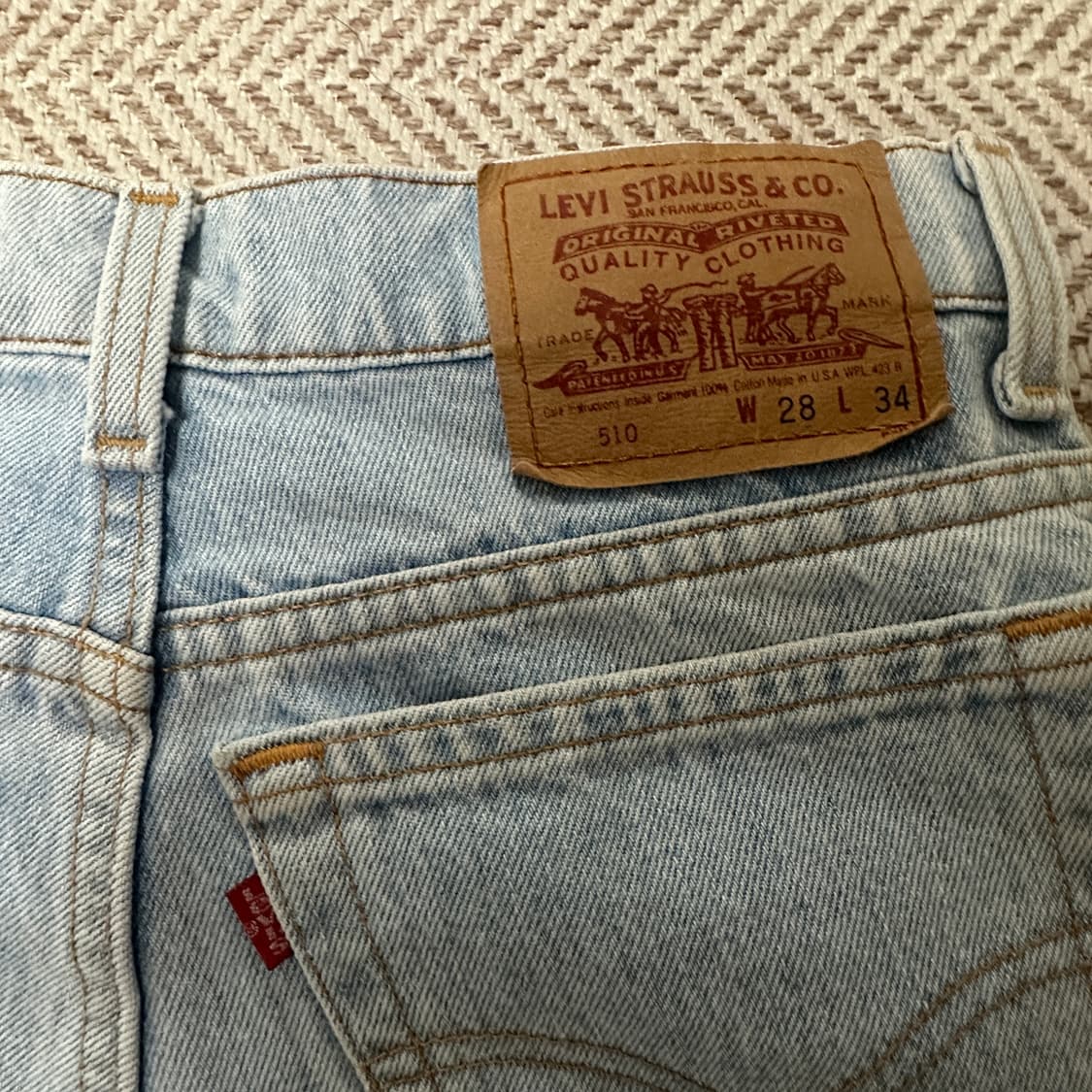 LEVI'S 510 90's usa made vintage denim 상품이미지3