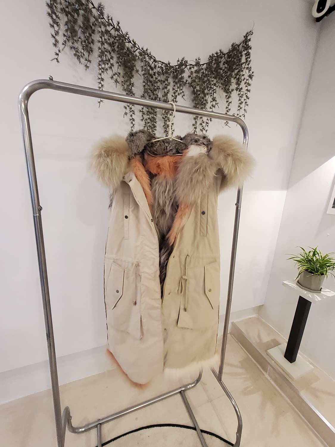 양면 퍼 롱조끼 상품이미지4