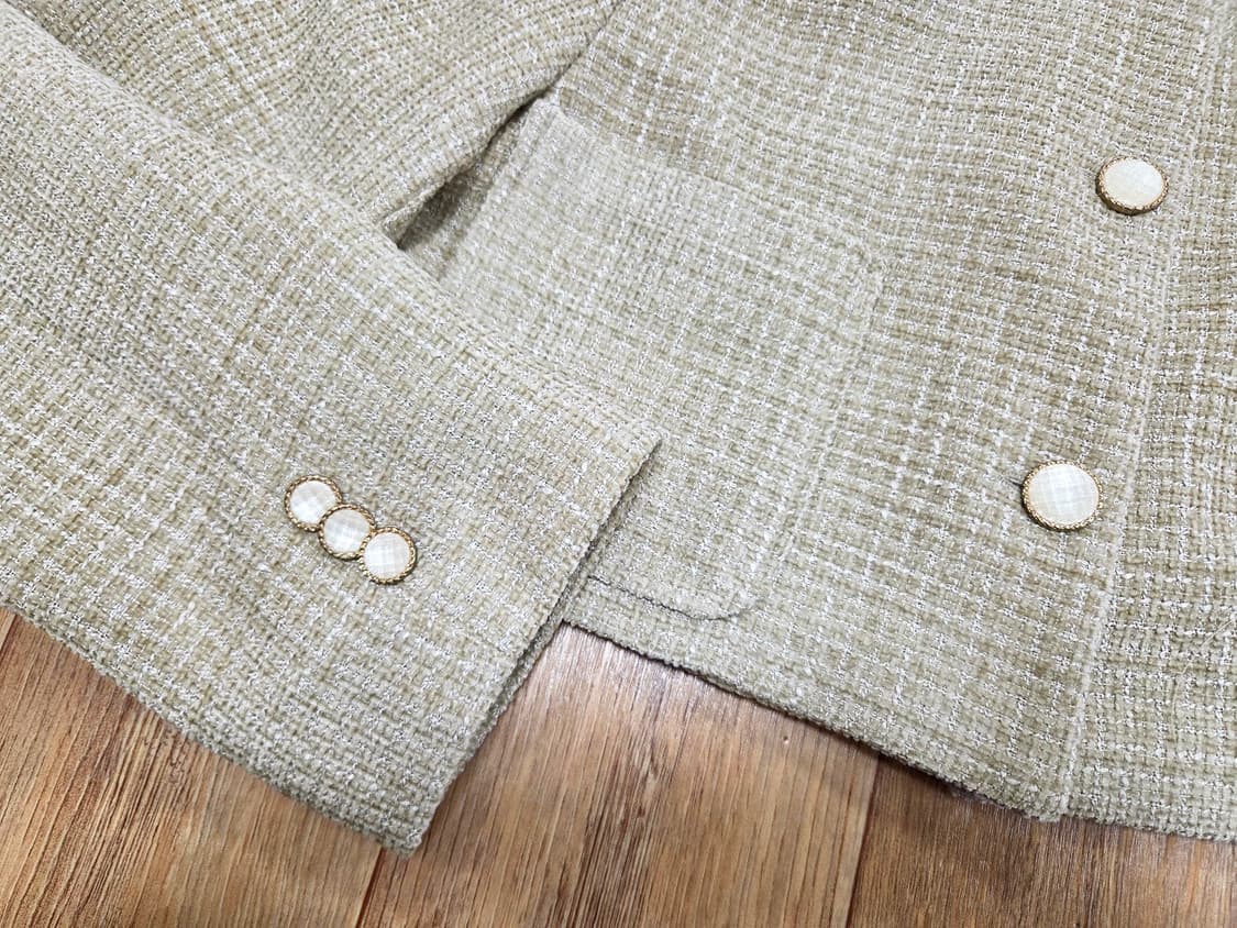 소녀레시피(girlsrecipe) 헤브즈 트위드 크롭자켓 55-66 새상 상품이미지8