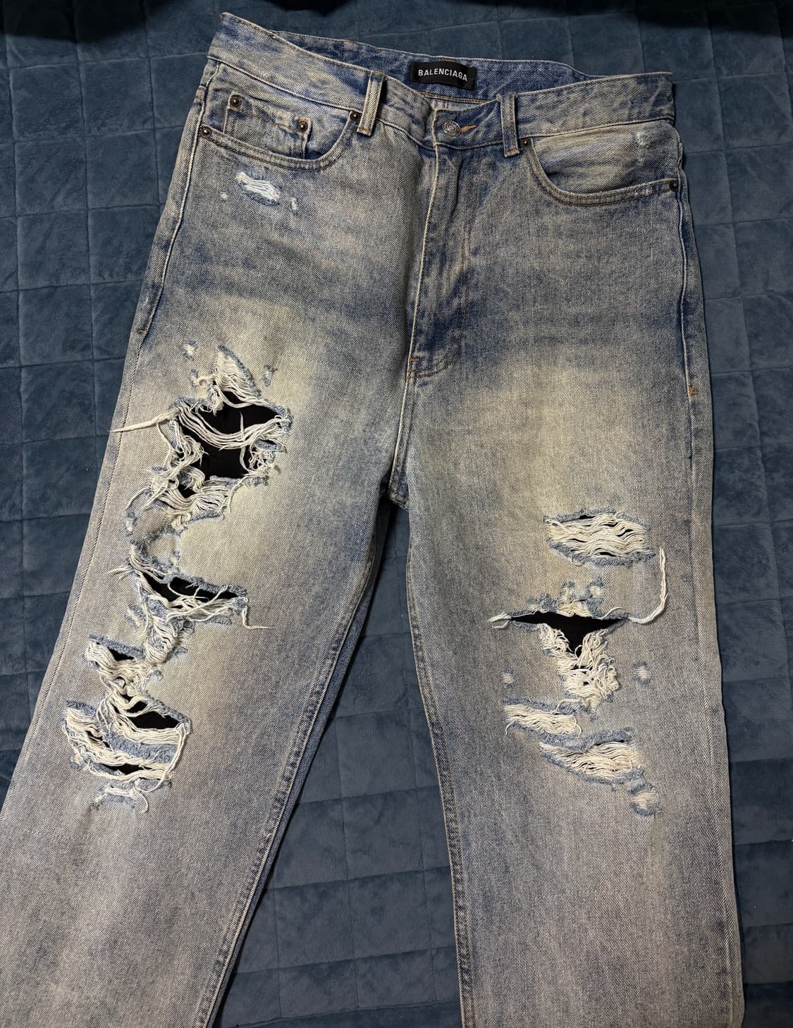 발렌시아가 히든 로고 디스트로이즈 진 [33] 상품이미지1