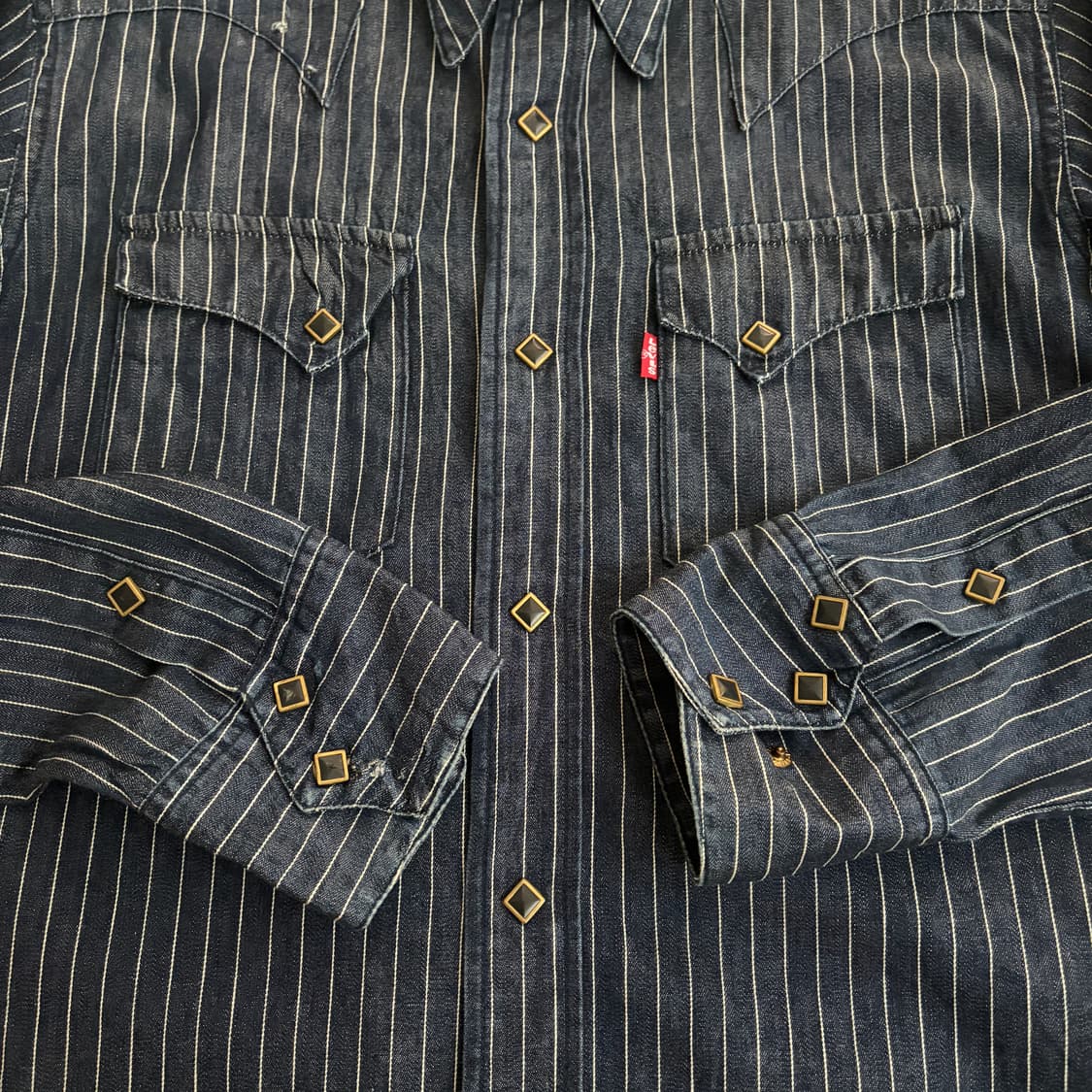 리바이스 레드탭 빈티지 와바시 웨스턴 셔츠 L 상품이미지7