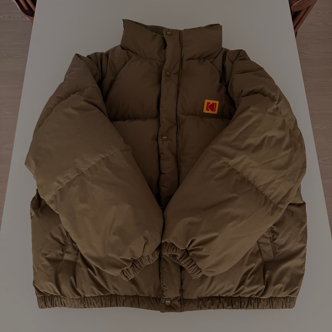 코닥 에센셜 스탠넥 덕다운 자켓 L 카키 상품이미지5