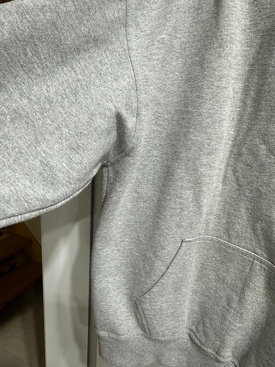 2XL] 챔피온 어센틱 후드티 그레이 상품이미지4