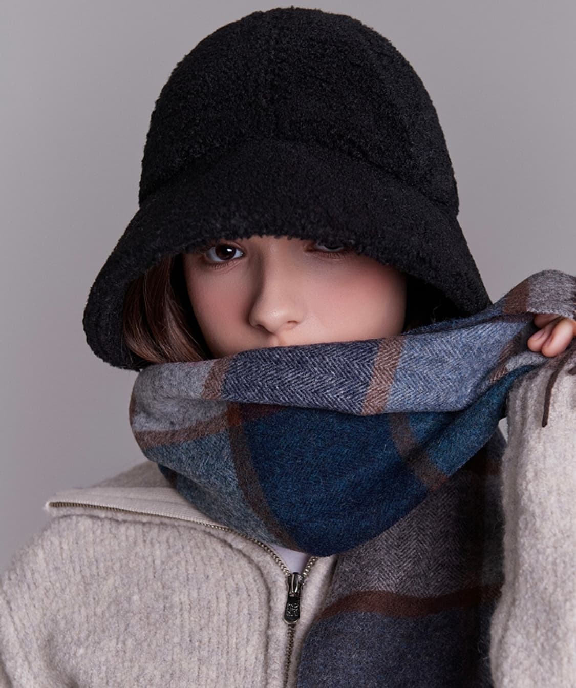 화이트샌즈 23FW 에코퍼 부플 보닛햇 Free 상품이미지4