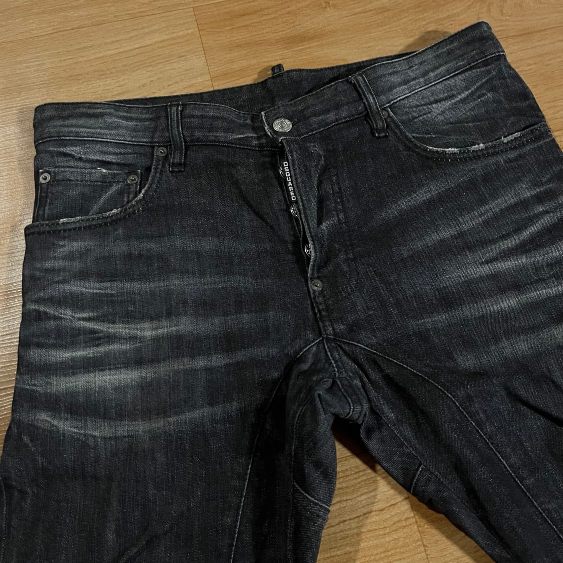 [32-33] 디스퀘어드 더블지퍼 블랙워싱진 상품이미지7