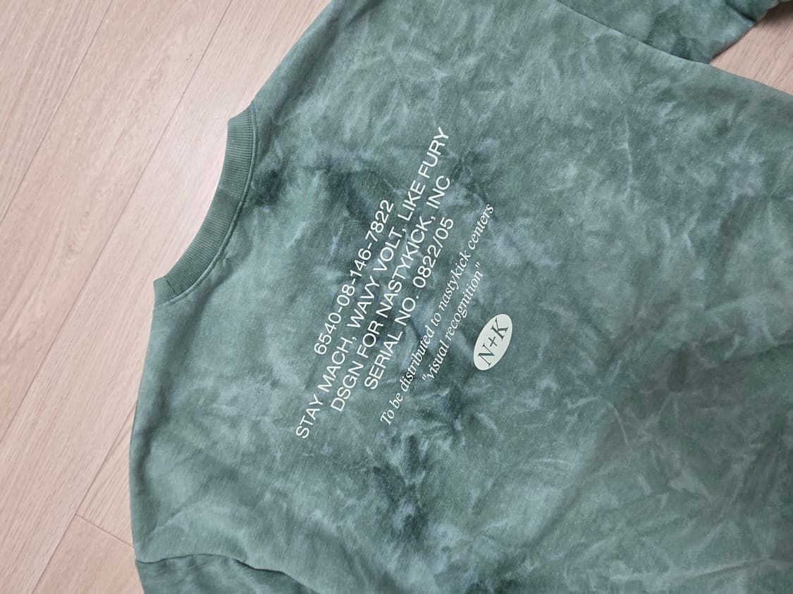 새상품 남성여성100 물나염맨투맨-네스티킥 상품이미지7