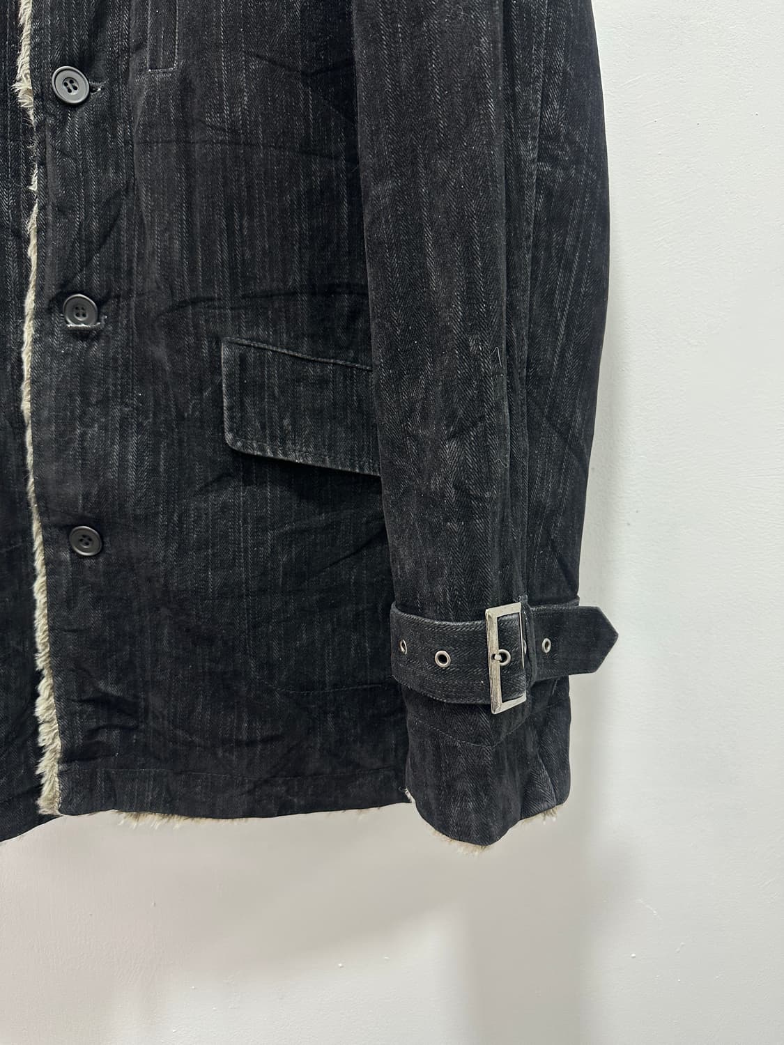 Louis Chavlon 00s suede fur jacket 상품이미지9