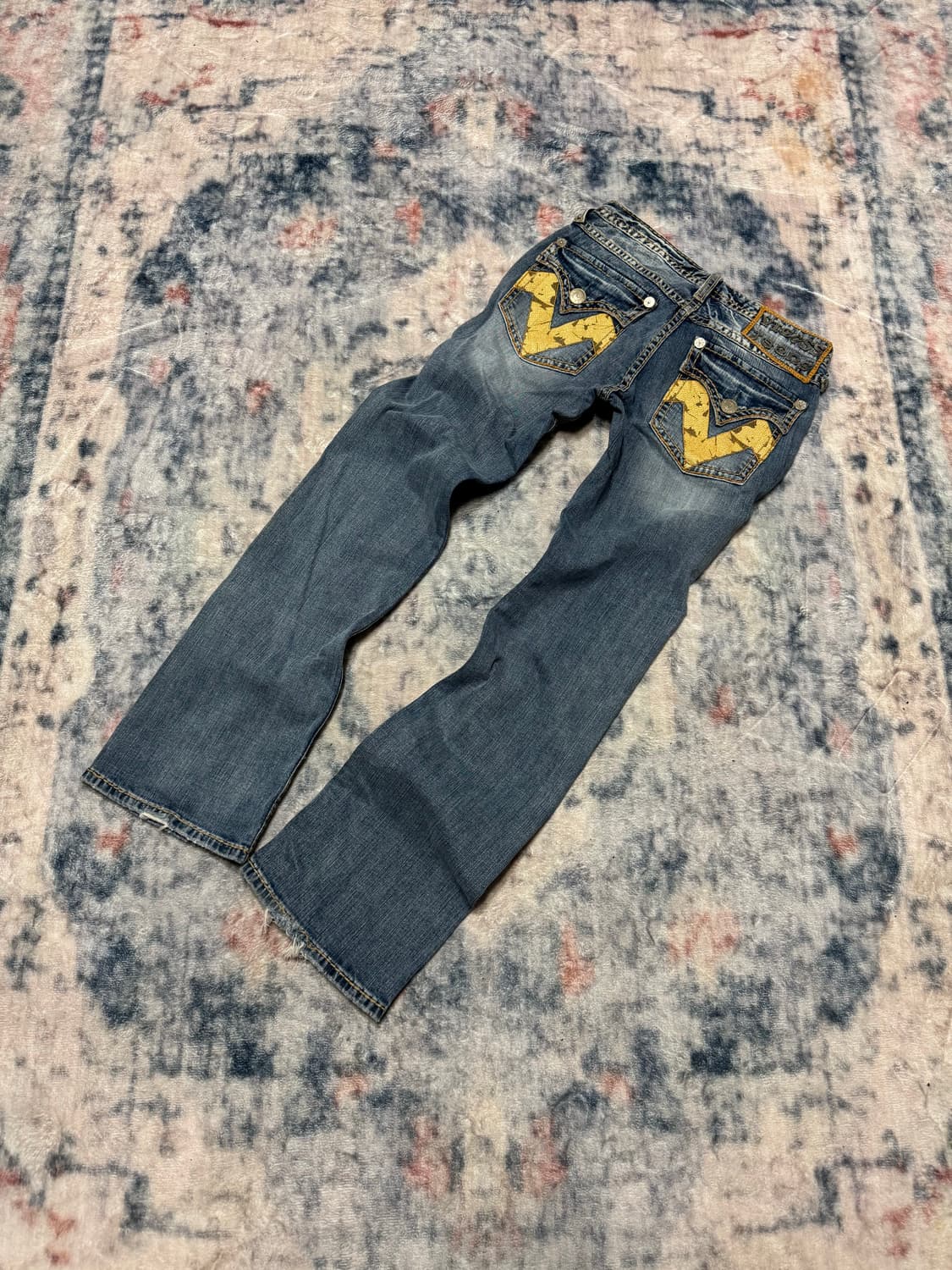 Vigoss python patch denim pants 상품이미지1