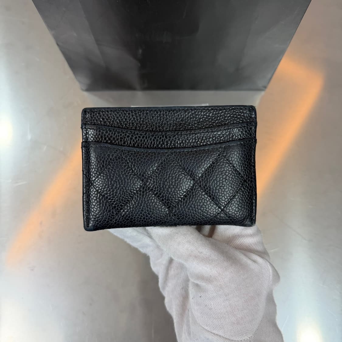 [OS] 샤넬 CC 로고 클래식 캐비어 카드지갑 상품이미지3