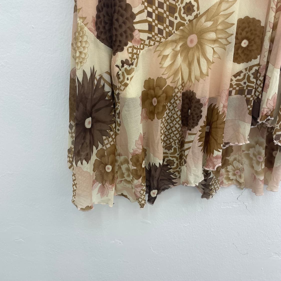 Mocha bloom layered skirt 상품이미지3