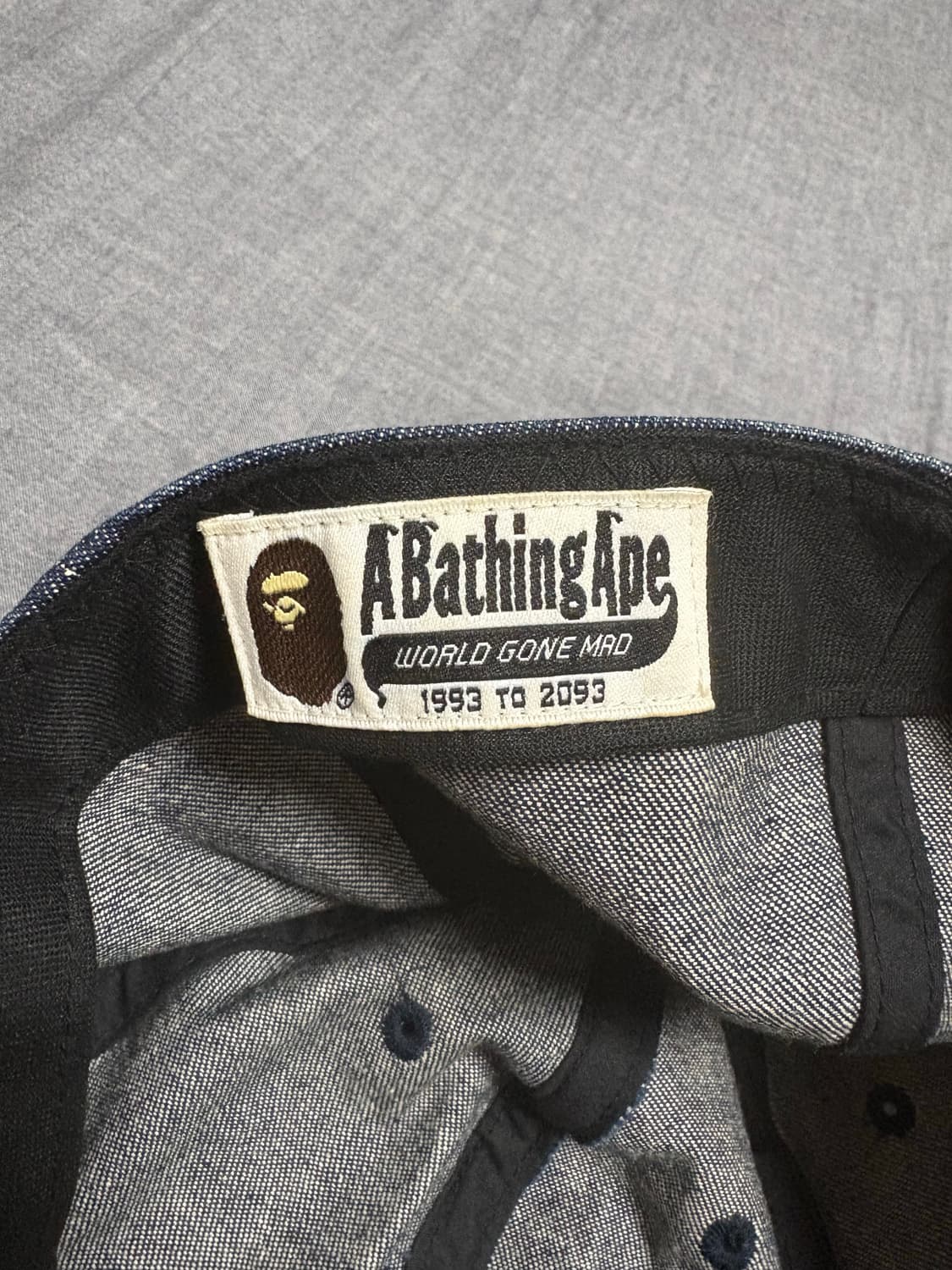 [F] 베이프 데님 캡 bape denim cap 상품이미지5