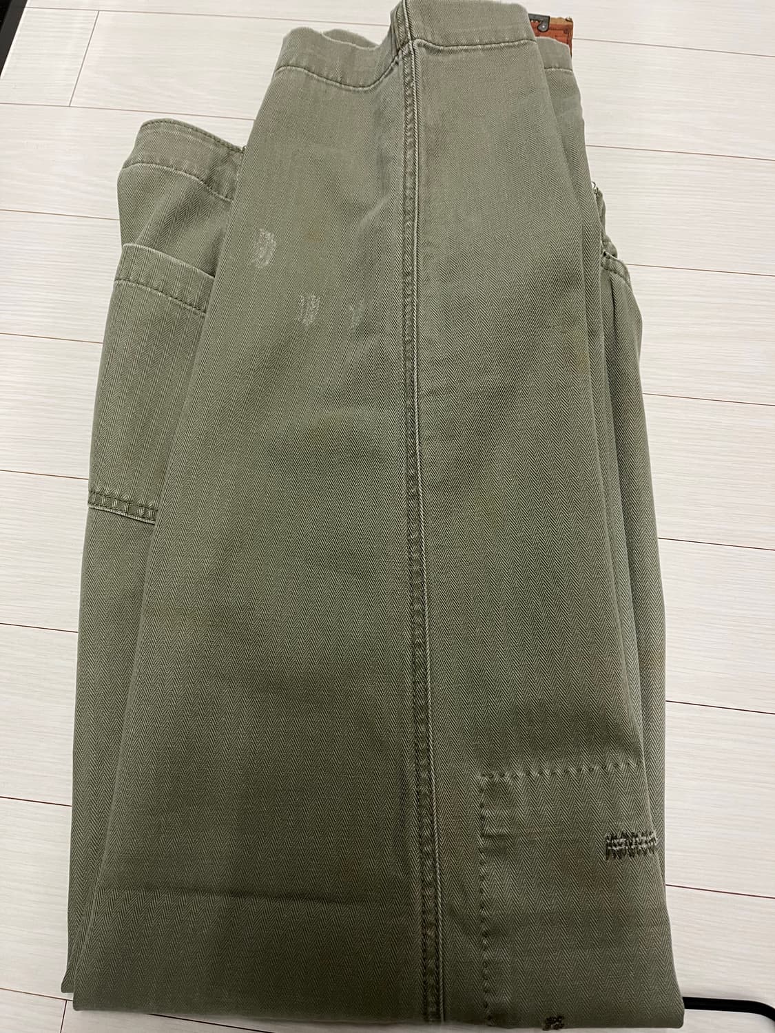 폴로 랄프로렌 데미지드 유틸리티 치노 퍼티그 팬츠 31 밀리터리 상품이미지8